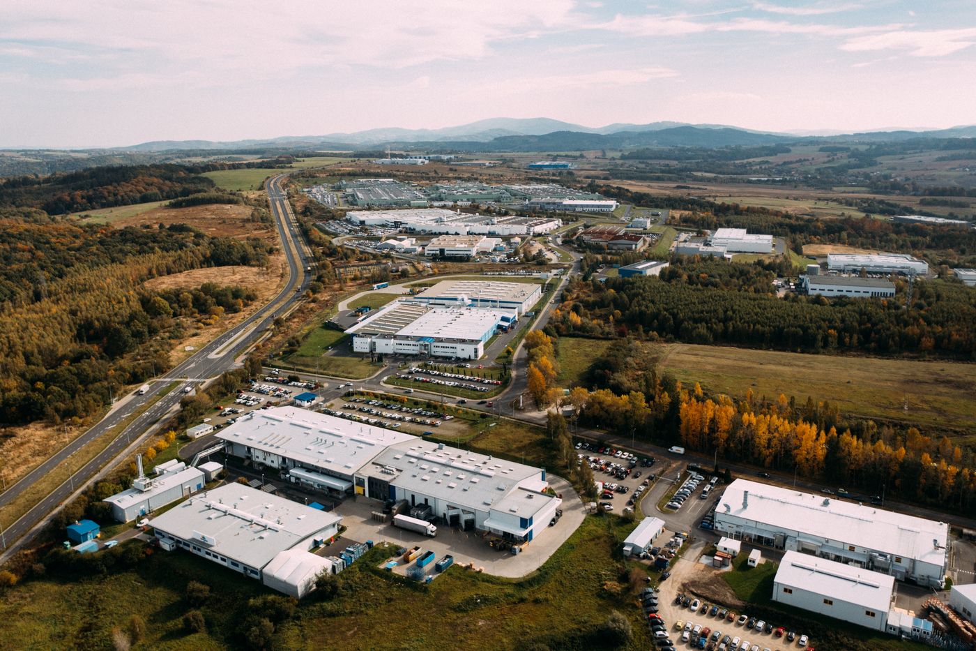 Aerial distribution facilities